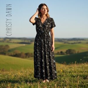 Christy Dawn Night Field Floral Maxi Dress